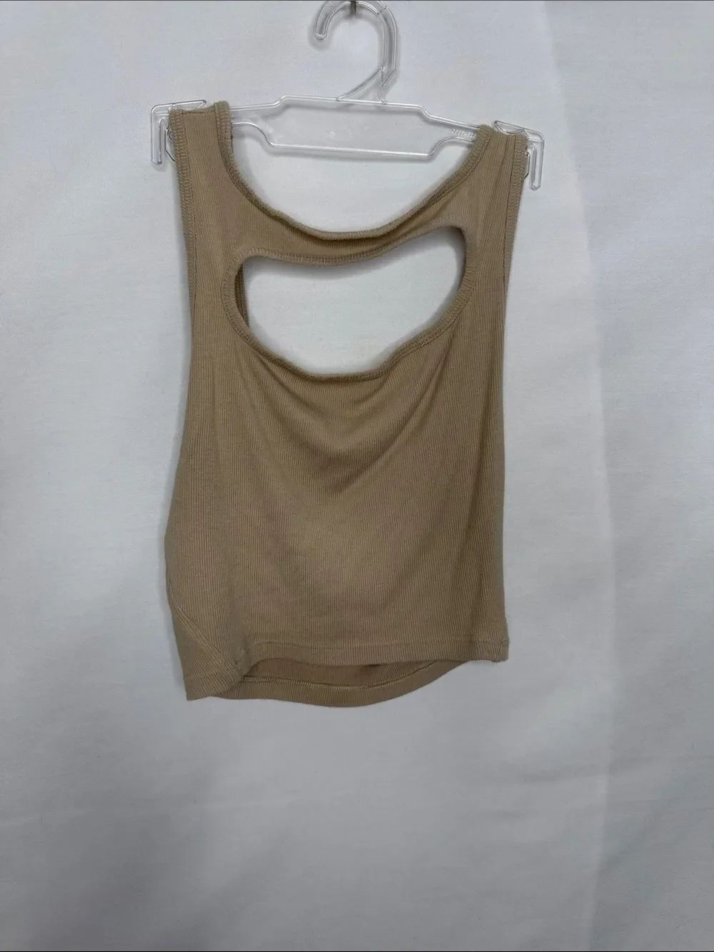lululemon athletica Ribbed Cutout Tank Top - Taupe